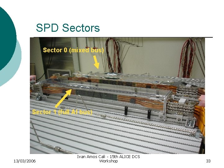 SPD Sectors Sector 0 (mixed bus) Sector 1 (full Al bus) 13/03/2006 Ivan Amos