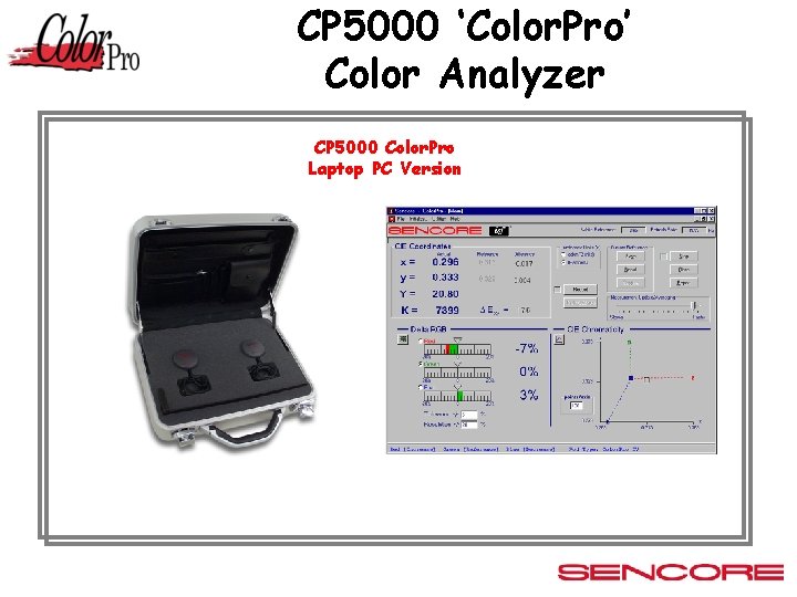 CP 5000 ‘Color. Pro’ Color Analyzer CP 5000 Color. Pro Laptop PC Version 