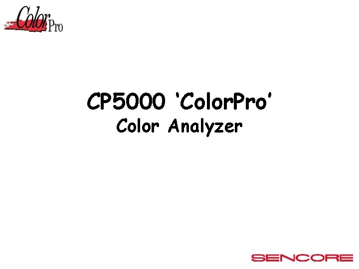 CP 5000 ‘Color. Pro’ Color Analyzer 