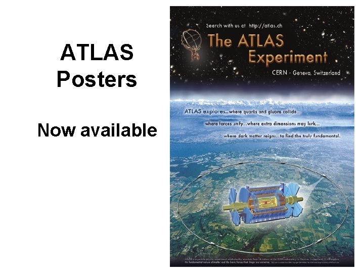 ATLAS Posters Now available 