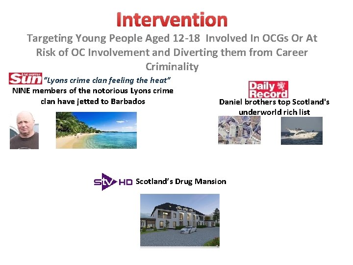 Intervention Targeting Young People Aged 12 -18 Involved In OCGs Or At Risk of