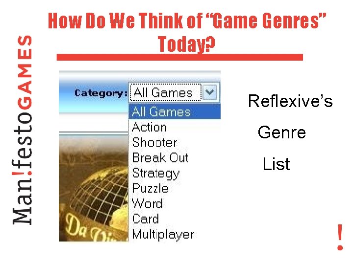 How Do We Think of “Game Genres” Today? Reflexive’s Genre List 