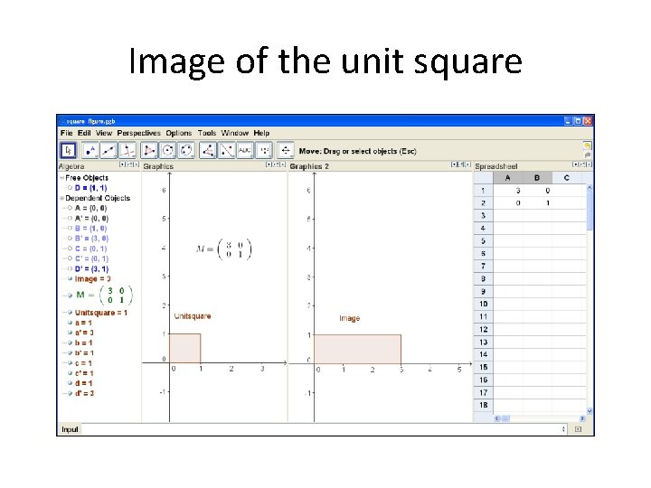 Image of the unit square 