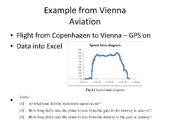 Example from Vienna Aviation • Flight from Copenhagen to Vienna – GPS on •