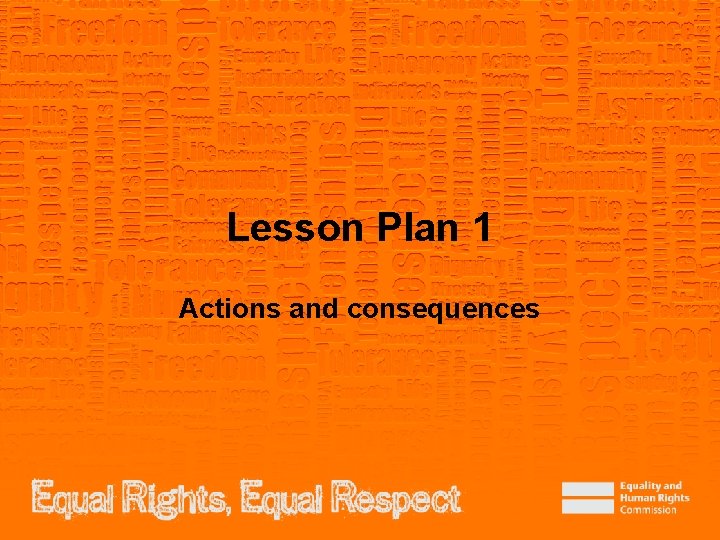 Lesson Plan 1 Actions and consequences 