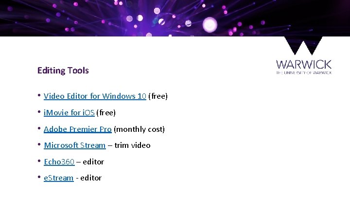 Editing Tools • Video Editor for Windows 10 (free) • i. Movie for i.