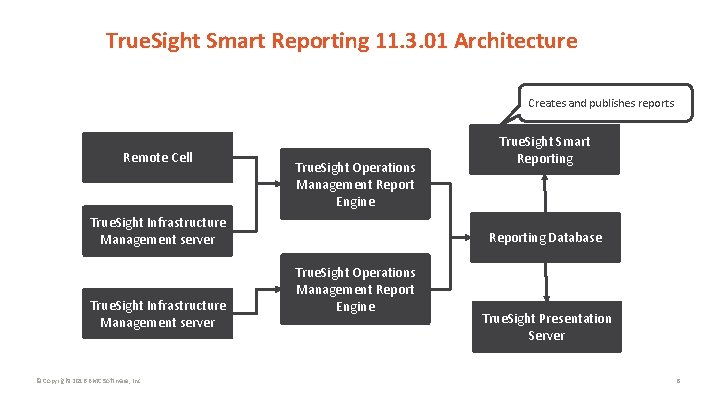 True. Sight Smart Reporting 11. 3. 01 Architecture Creates and publishes reports Remote Cell