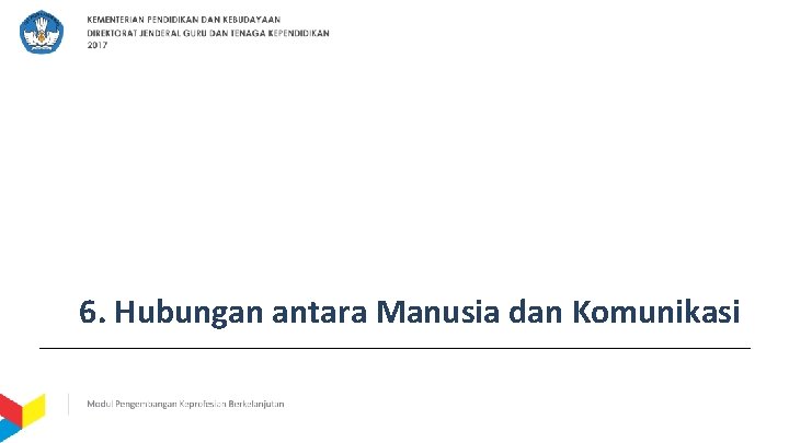 6. Hubungan antara Manusia dan Komunikasi 