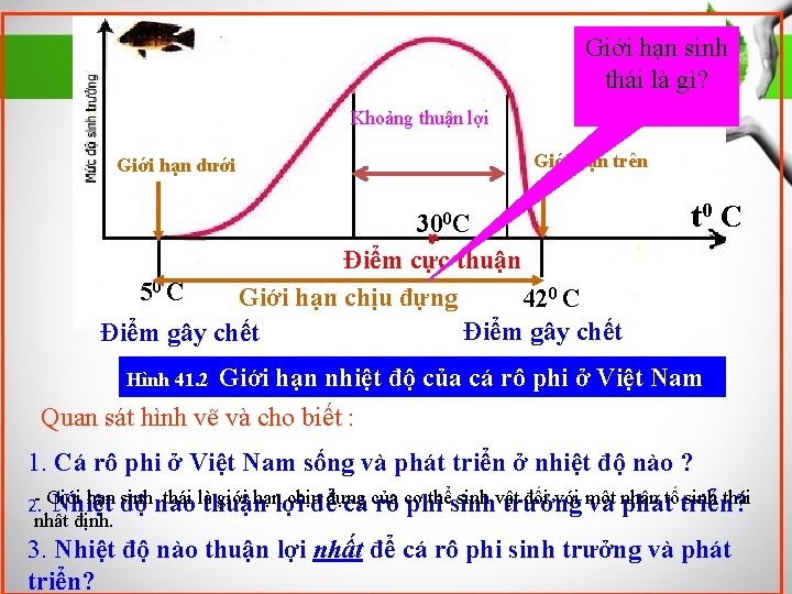 Giới hạn sinh thái là gì? Khoảng thuận lợi Giới hạn dưới Giới hạn