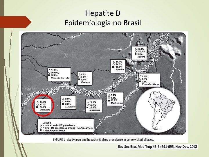 Hepatite D Epidemiologia no Brasil Hepatite D Epidemiologia no Brasil