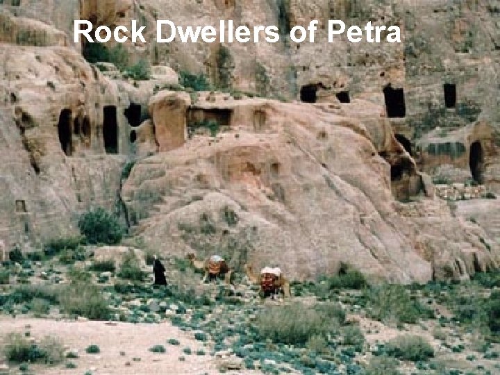 Rock Dwellers of Petra Rock Dwellers of Petra