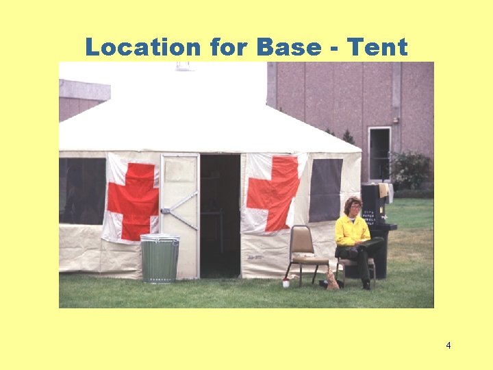 Location for Base - Tent 4 