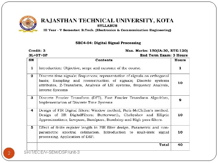 2 SKIT/ECE/V-SEM/DSP/unit-3 