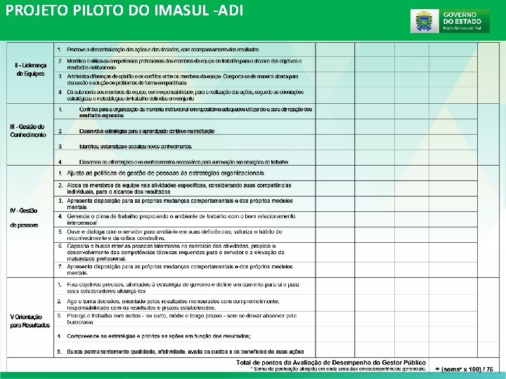 PROJETO PILOTO DO IMASUL -ADI PROJETO PILOTO DO IMASUL -ADI