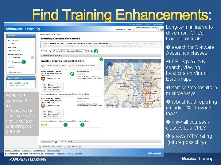 Find Training Enhancements: Long-term initiative to drive more CPLS training referrals search for Software