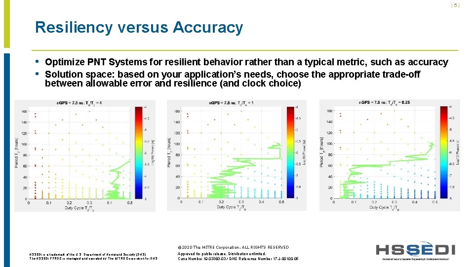 |5| Resiliency versus Accuracy • Optimize PNT Systems for resilient behavior rather than a