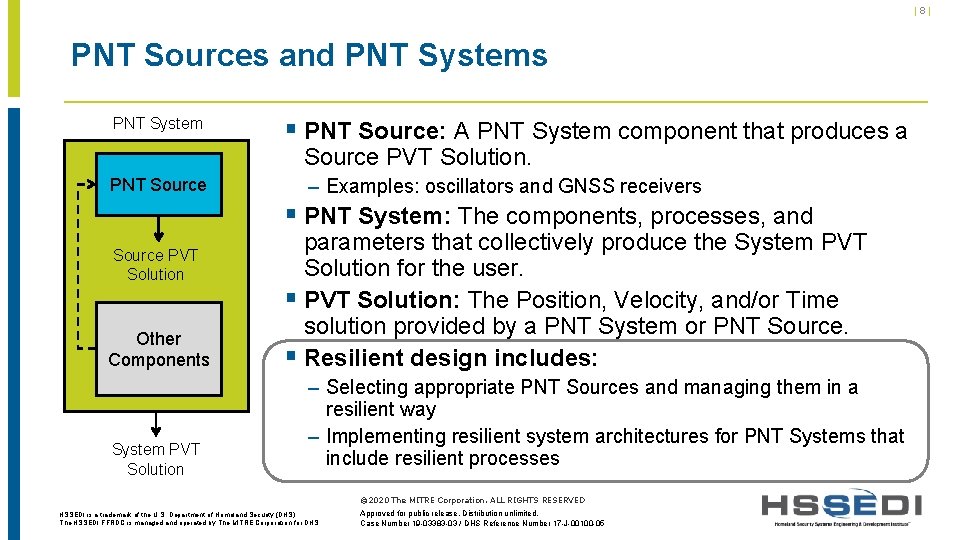 |8| PNT Sources and PNT Systems PNT System § PNT Source: A PNT System