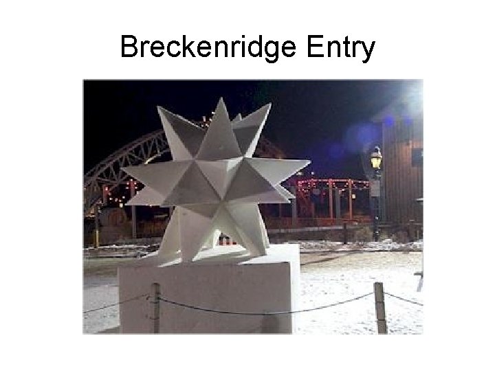 Breckenridge Entry 