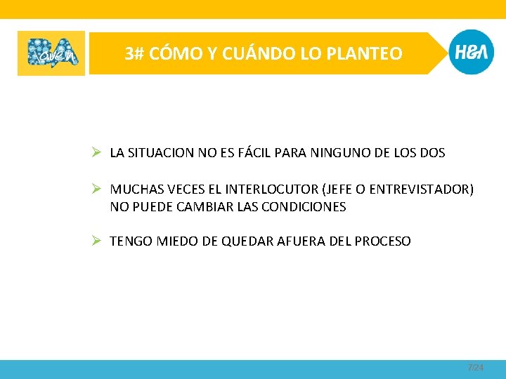 3# CÓMO Y CUÁNDO LO PLANTEO Ø LA SITUACION NO ES FÁCIL PARA NINGUNO