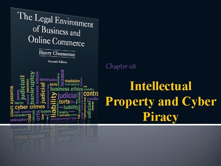 Chapter 08 Intellectual Property and Cyber Piracy 