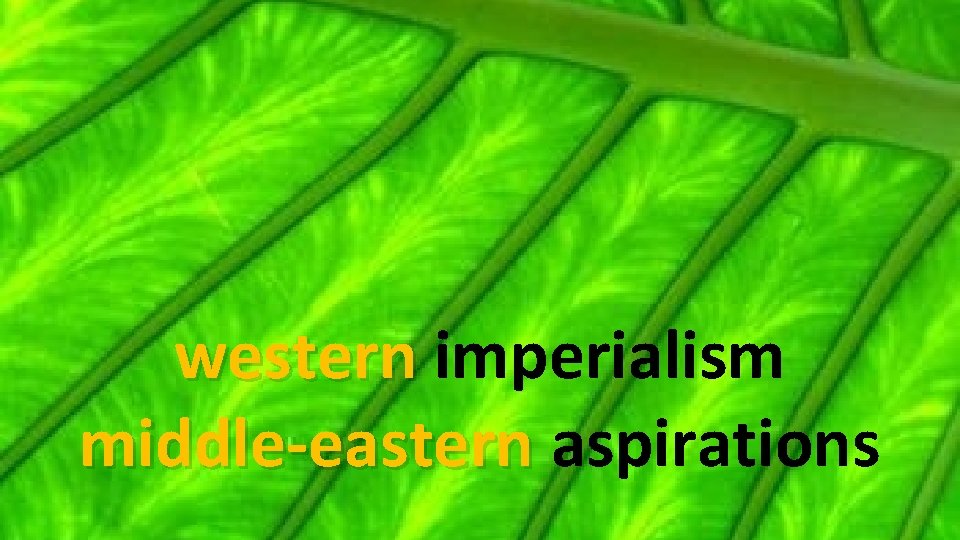 western imperialism western middle-eastern aspirations middle-eastern 
