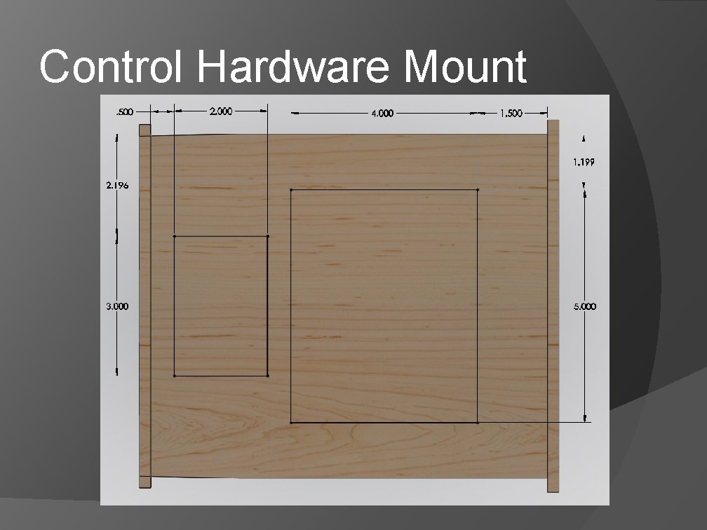 Control Hardware Mount Control Hardware Mount