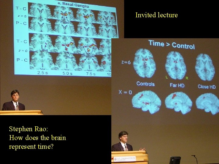 Invited lecture Stephen Rao: How does the brain represent time? 