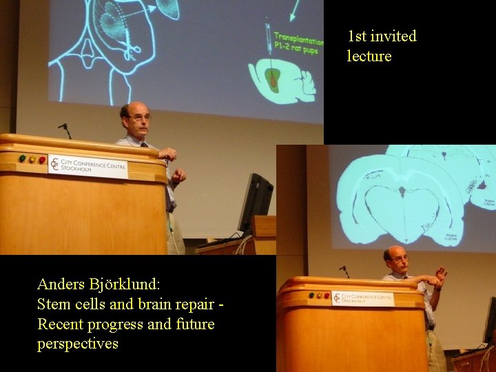 1 st invited lecture Anders Björklund: Stem cells and brain repair Recent progress and