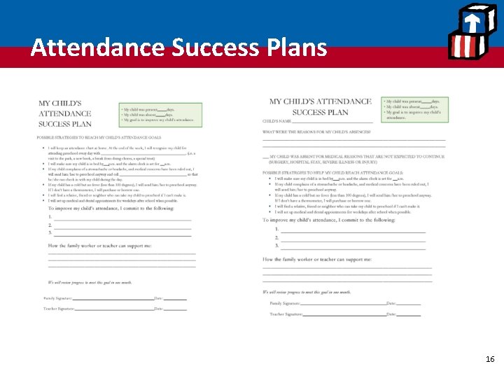 Attendance Success Plans 16 