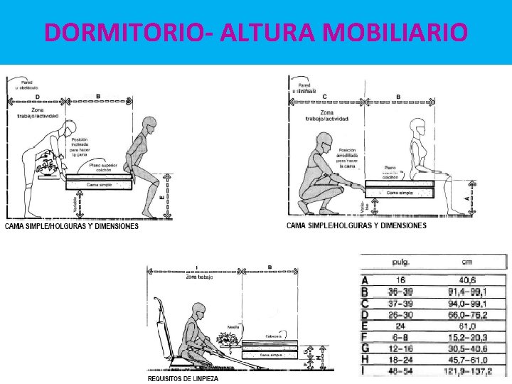DORMITORIO- ALTURA MOBILIARIO DORMITORIO- ALTURA MOBILIARIO