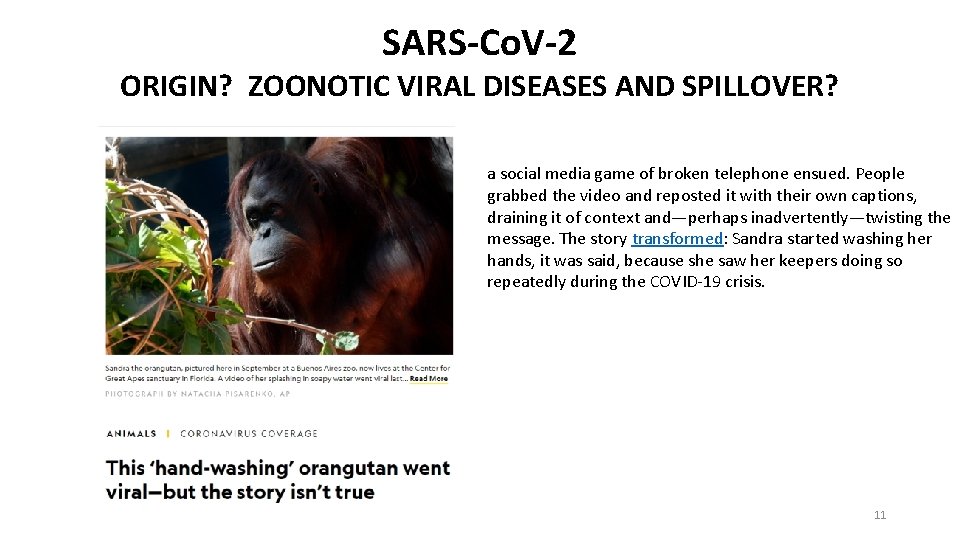 SARS-Co. V-2 ORIGIN? ZOONOTIC VIRAL DISEASES AND SPILLOVER? a social media game of broken