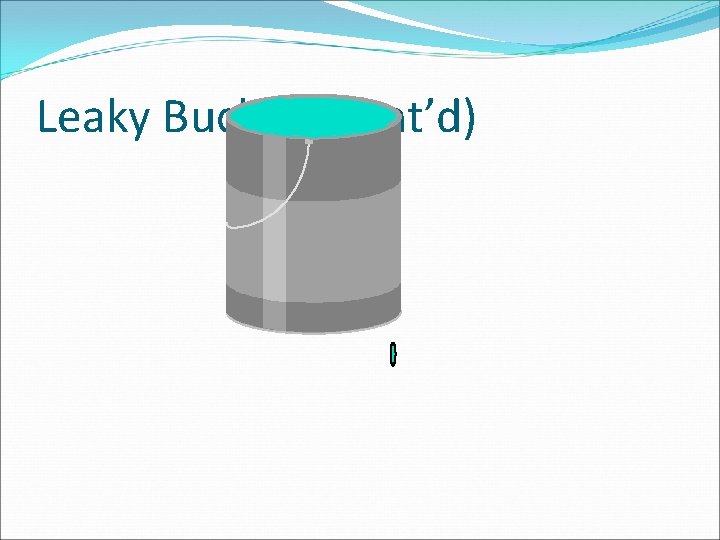 Leaky Bucket (Cont’d) 