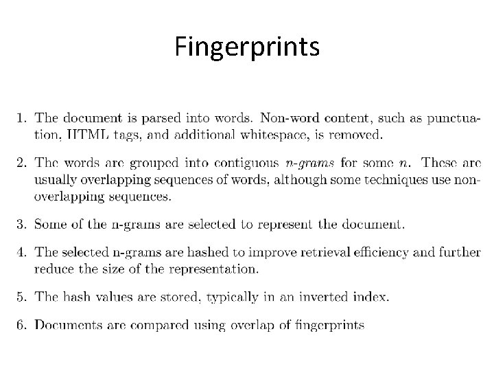 Fingerprints 