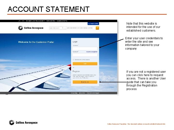 ACCOUNT STATEMENT Note that this website is intended for the use of our established