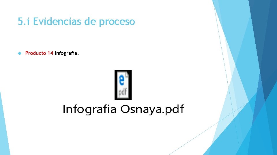 5. i Evidencias de proceso Producto 14 Infografía. 