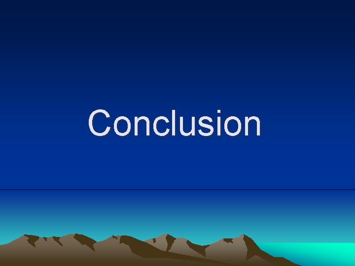 Conclusion 