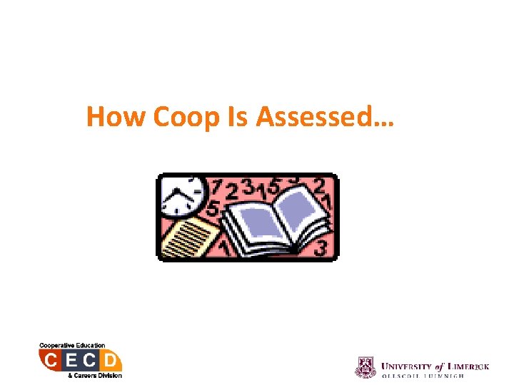 How Coop Is Assessed… 20 