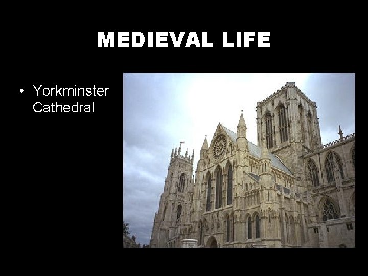 MEDIEVAL LIFE • Yorkminster Cathedral 