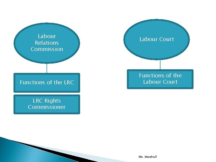 Labour Relations Commission Functions of the LRC Labour Court Functions of the Labour Court