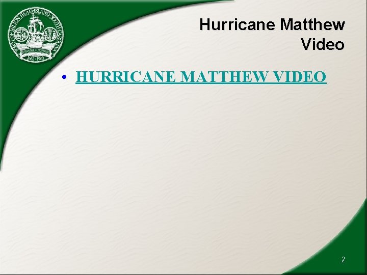 Hurricane Matthew Video • HURRICANE MATTHEW VIDEO 2 