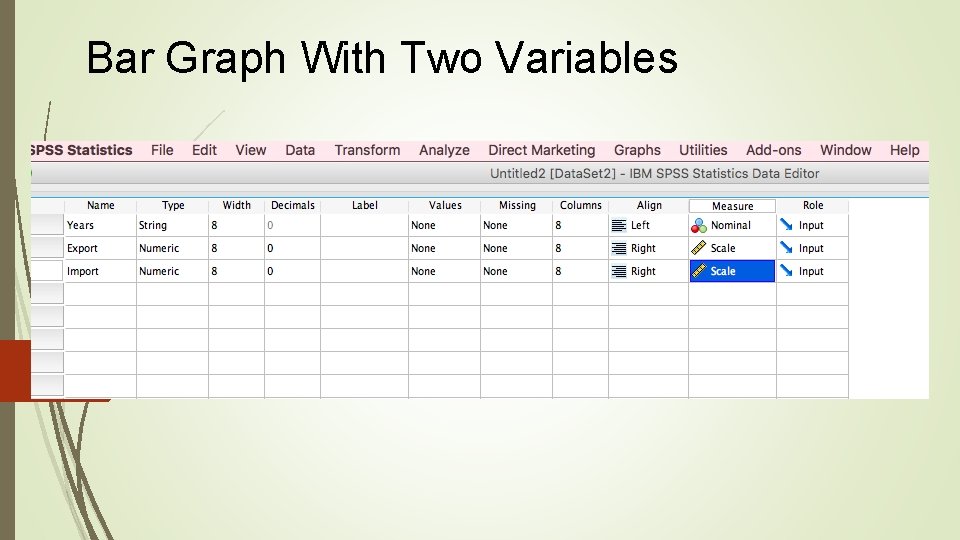 Bar Graph With Two Variables 