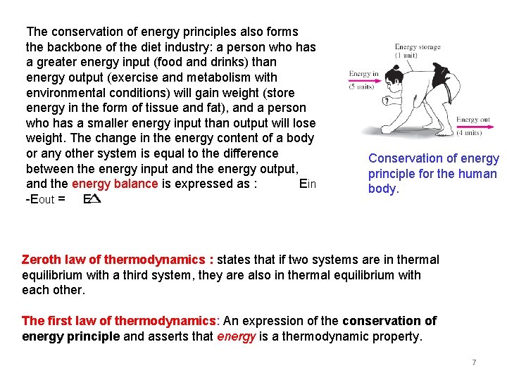 The conservation of energy principles also forms the backbone of the diet industry: a