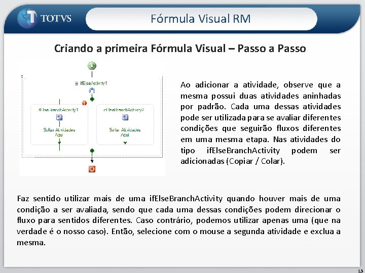 Fórmula Visual RM Criando a primeira Fórmula Visual – Passo a Passo Ao adicionar