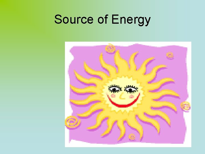 Source of Energy 