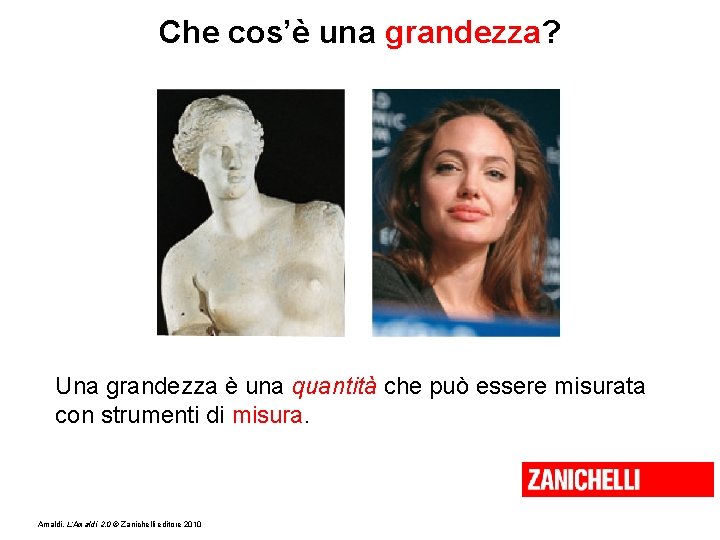 Che cos’è una grandezza? Una grandezza è una quantità che può essere misurata con