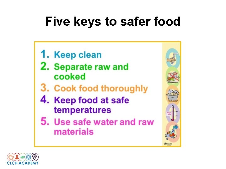 Five keys to safer food 