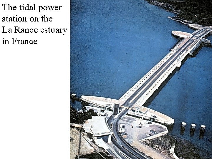 The tidal power station on the La Rance estuary in France 