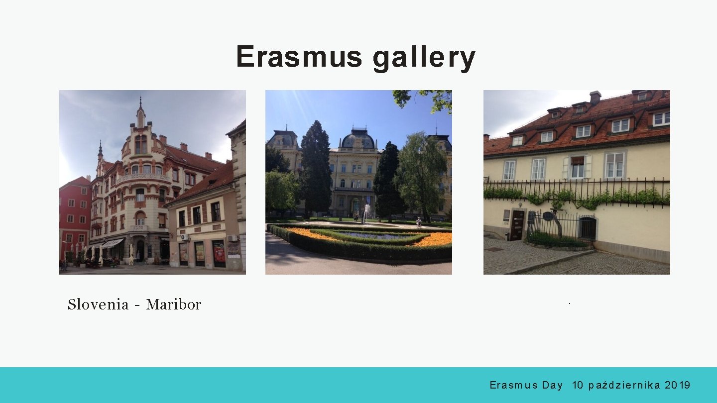 Erasmus gallery Slovenia - Maribor . E r a s m u s D