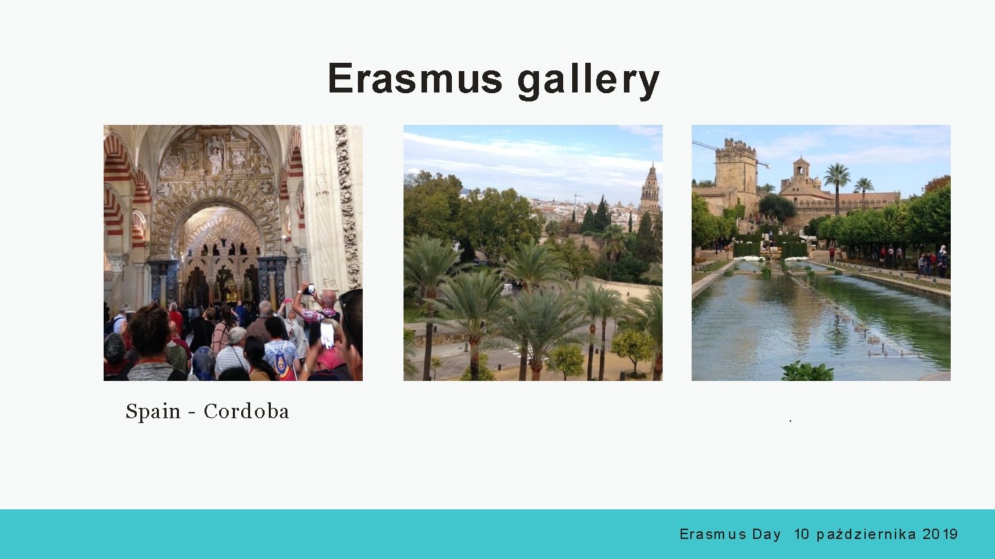 Erasmus gallery Spain - Cordoba . E r a s m u s D