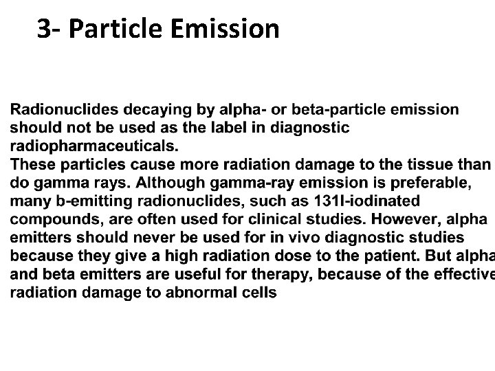 3 - Particle Emission 